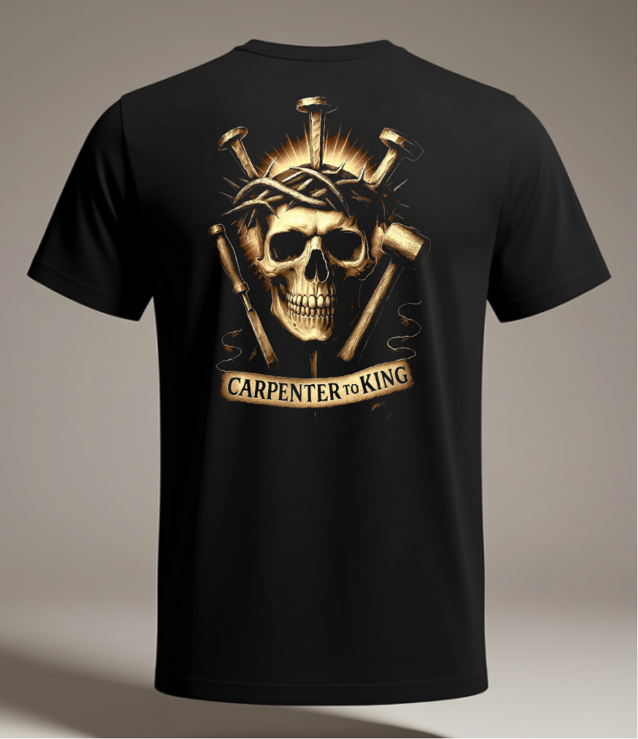 Carpenter to King Black Tee Shirt