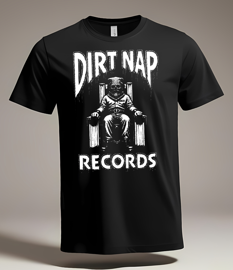 Dirt Nap Records Black Tee Shirt