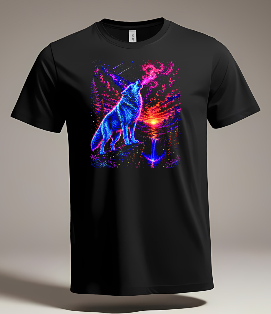 Lone Wolf Black Tee Shirt