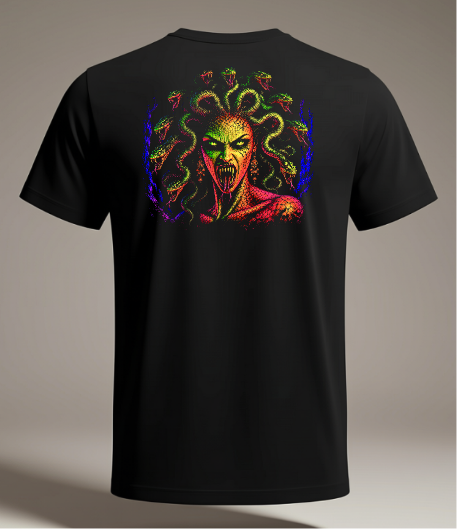 Medusa Black Tee Shirt