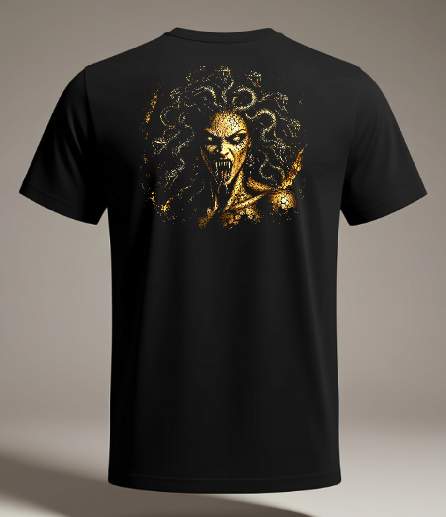 Medusa Black Tee Shirt