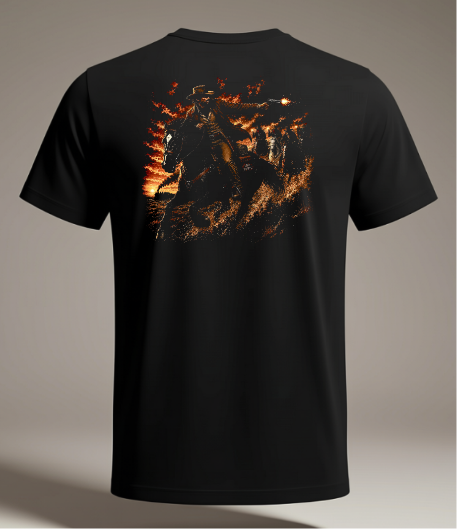 Pony Express Black Tee Shirt
