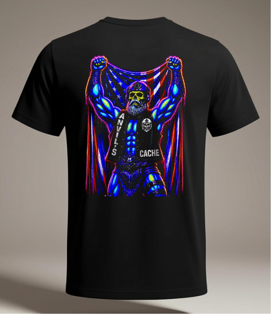 Stone Cold Skelator Black Tee Shirt